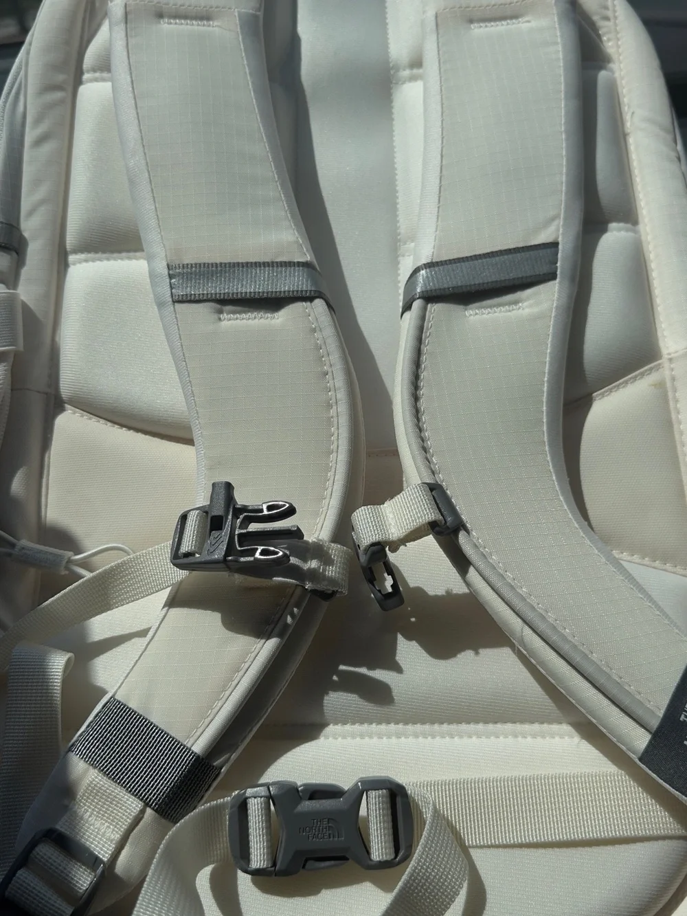 The North Face sleek cream